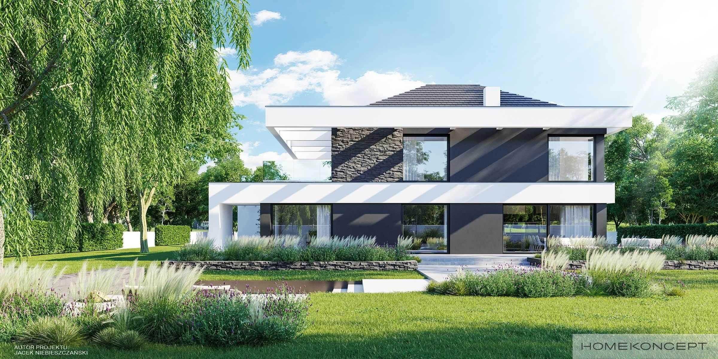 Gotowy projekt domu - Home Koncept 37 Dom o powichrzeni 186,56 m2