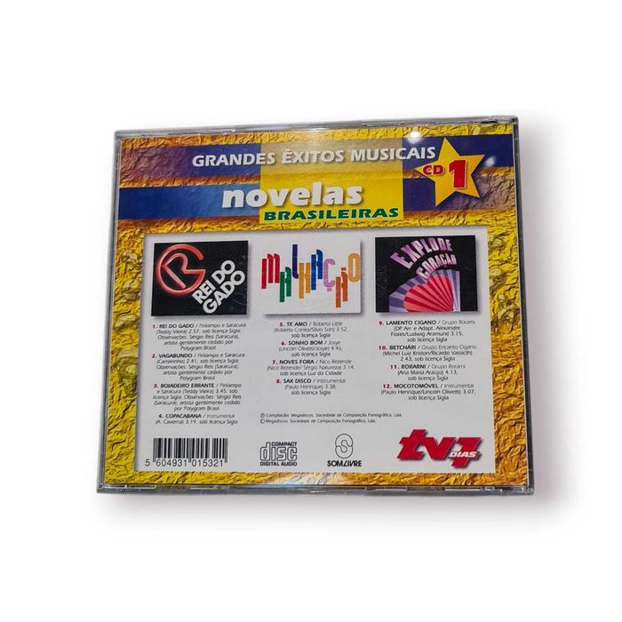 CD “Novelas Brasileiras – Grandes Êxitos Musicais – CD 1” (Near Mint)