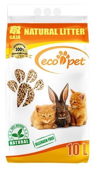 Naturalny ekologiczny żwirek drewniany dla kotów i gryzoni Eco-Pet 10L