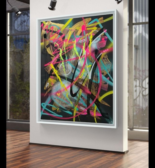 Parscha Mirghawameddin - pintura a acrílico sobre tela