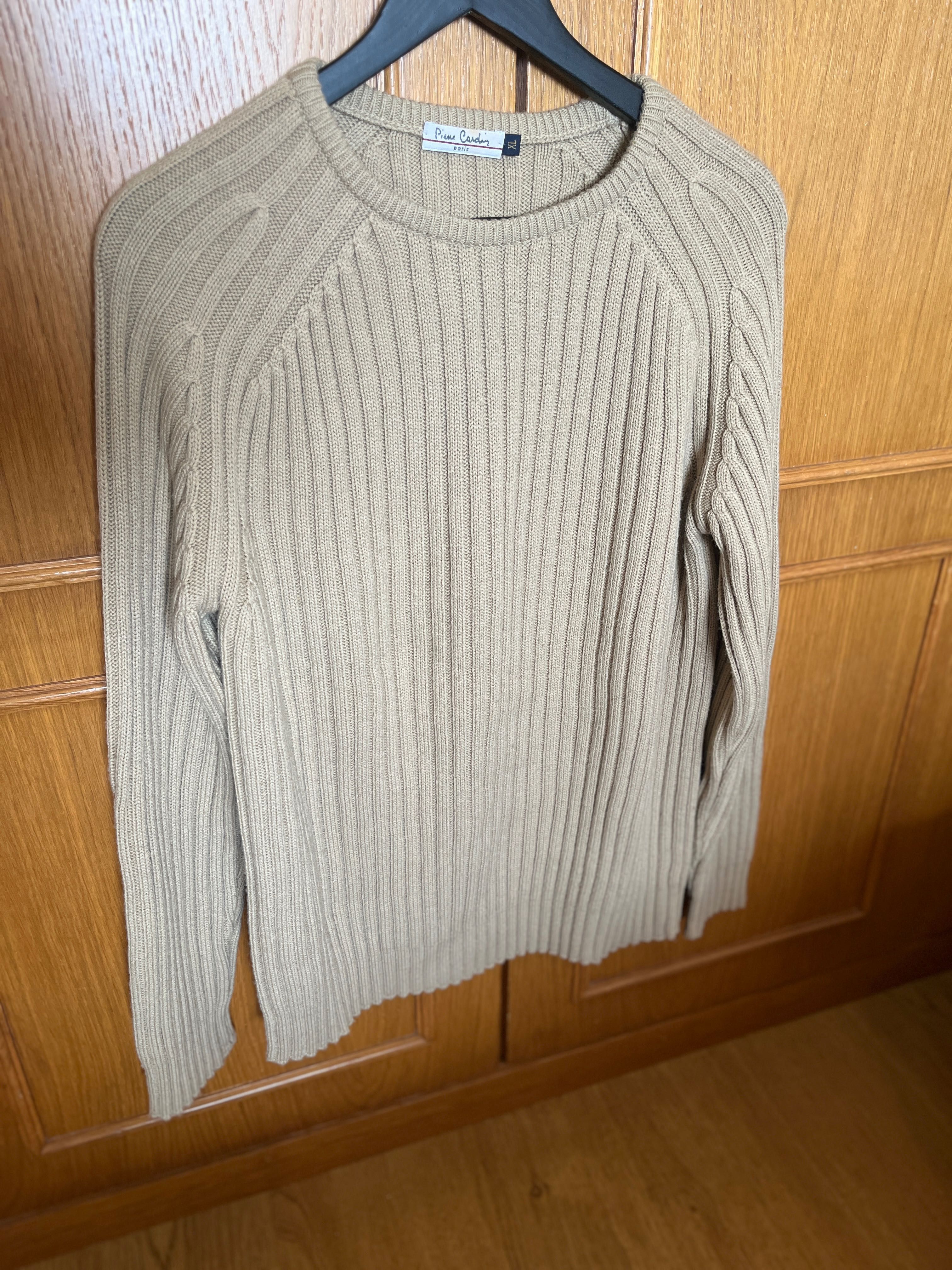 Camisola de Malha Grossa Pierre Cardin – Bege XL