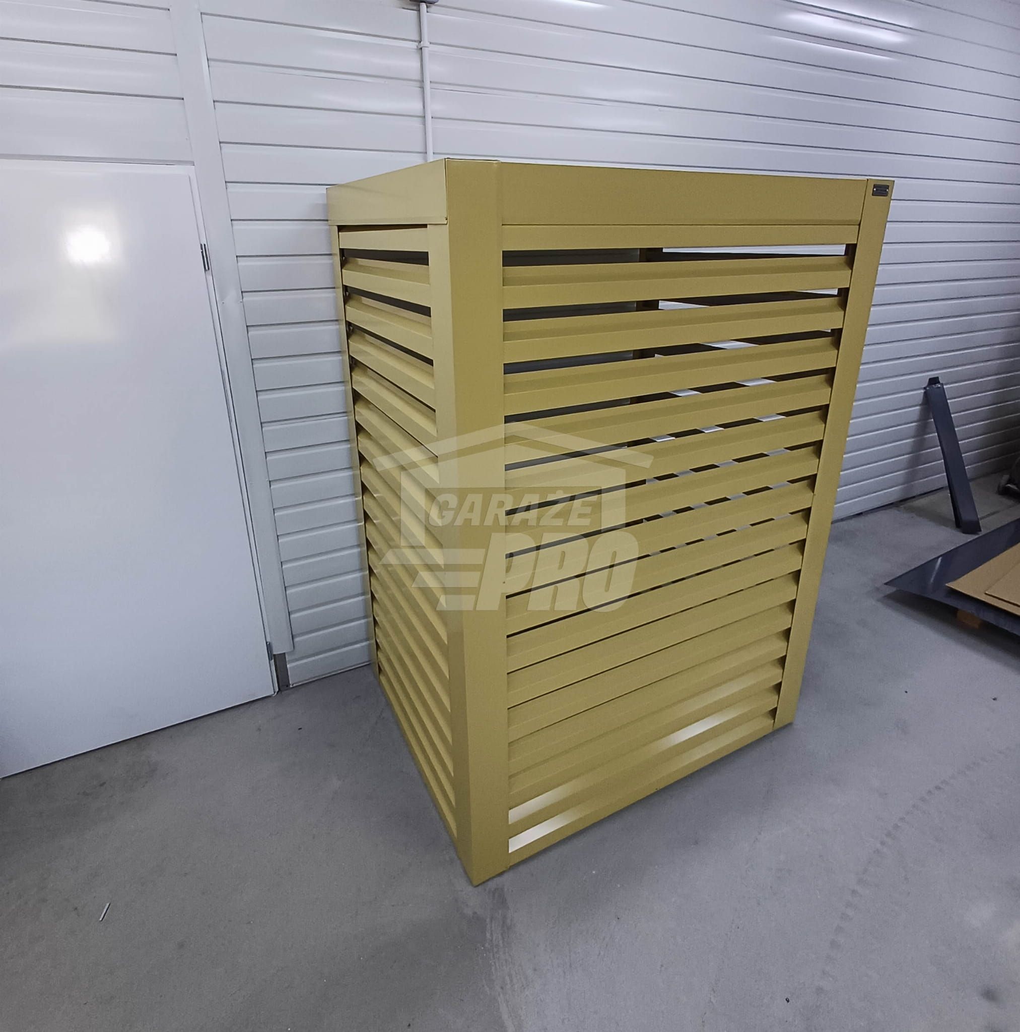 Osłona pompy ciepła 90x40x140 cm żółty Zabudowa GP502