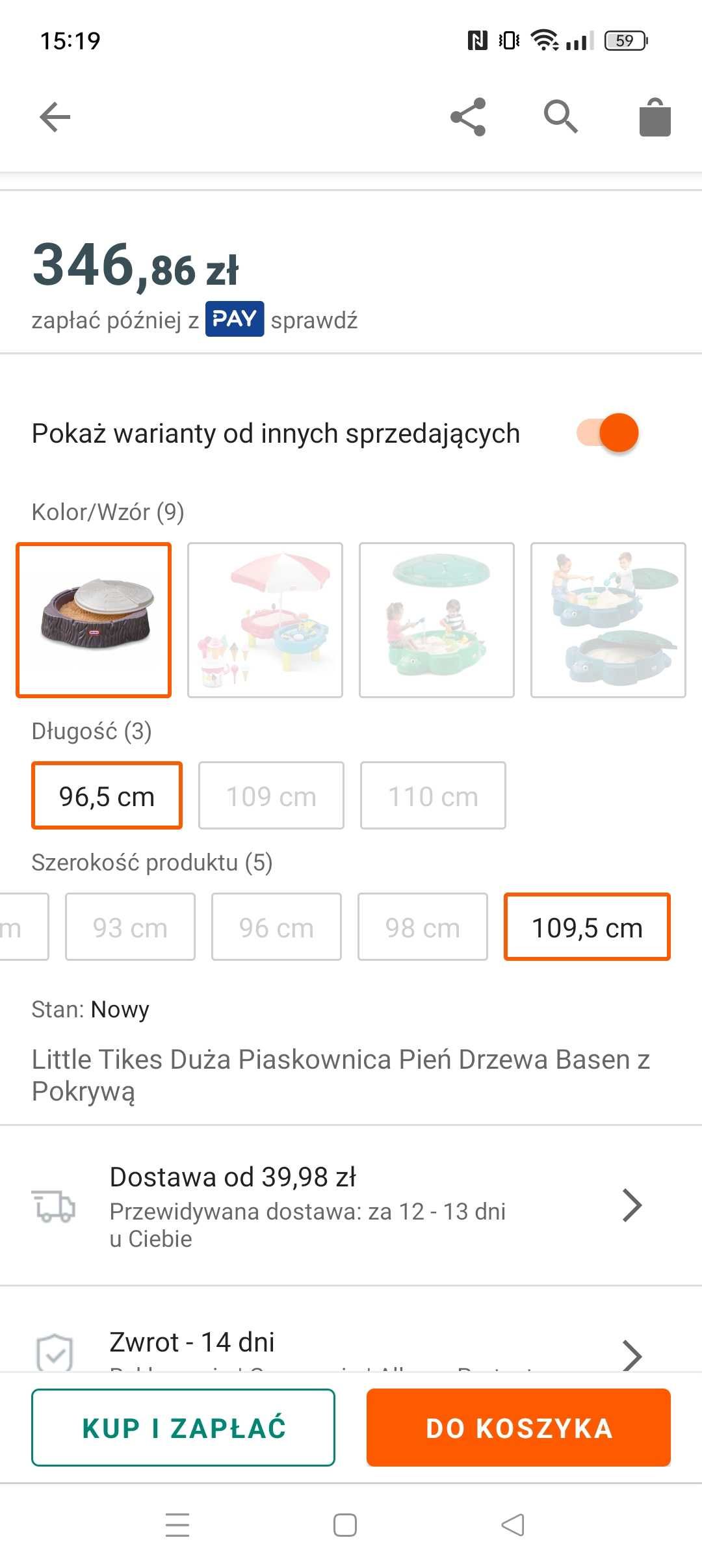 Piaskownica dla dzieci bez przykrywki!