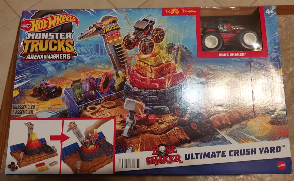 Hotwheels Monster Trucks arena smashers bone shaker. Está novo, ainda