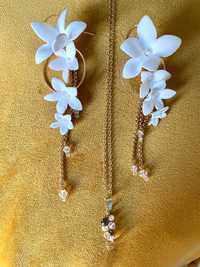 Biżuteria ślubna, białe kwiaty, A Dream Twig