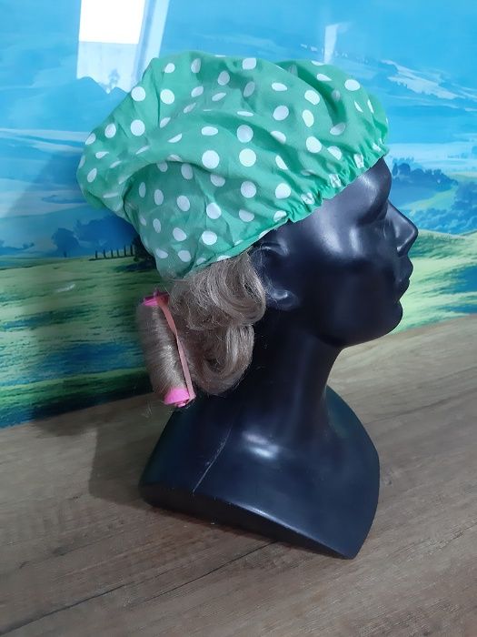 Peruka blond loki czepek wałki wig cosplay karnawał
