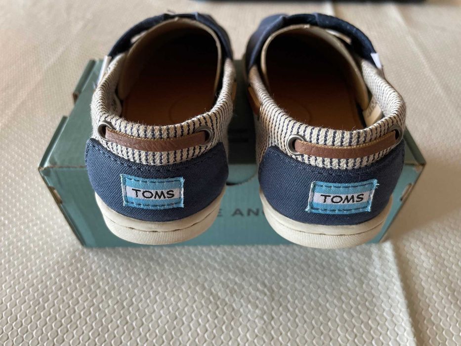 Sapatos Criança Toms Navy/Stripes