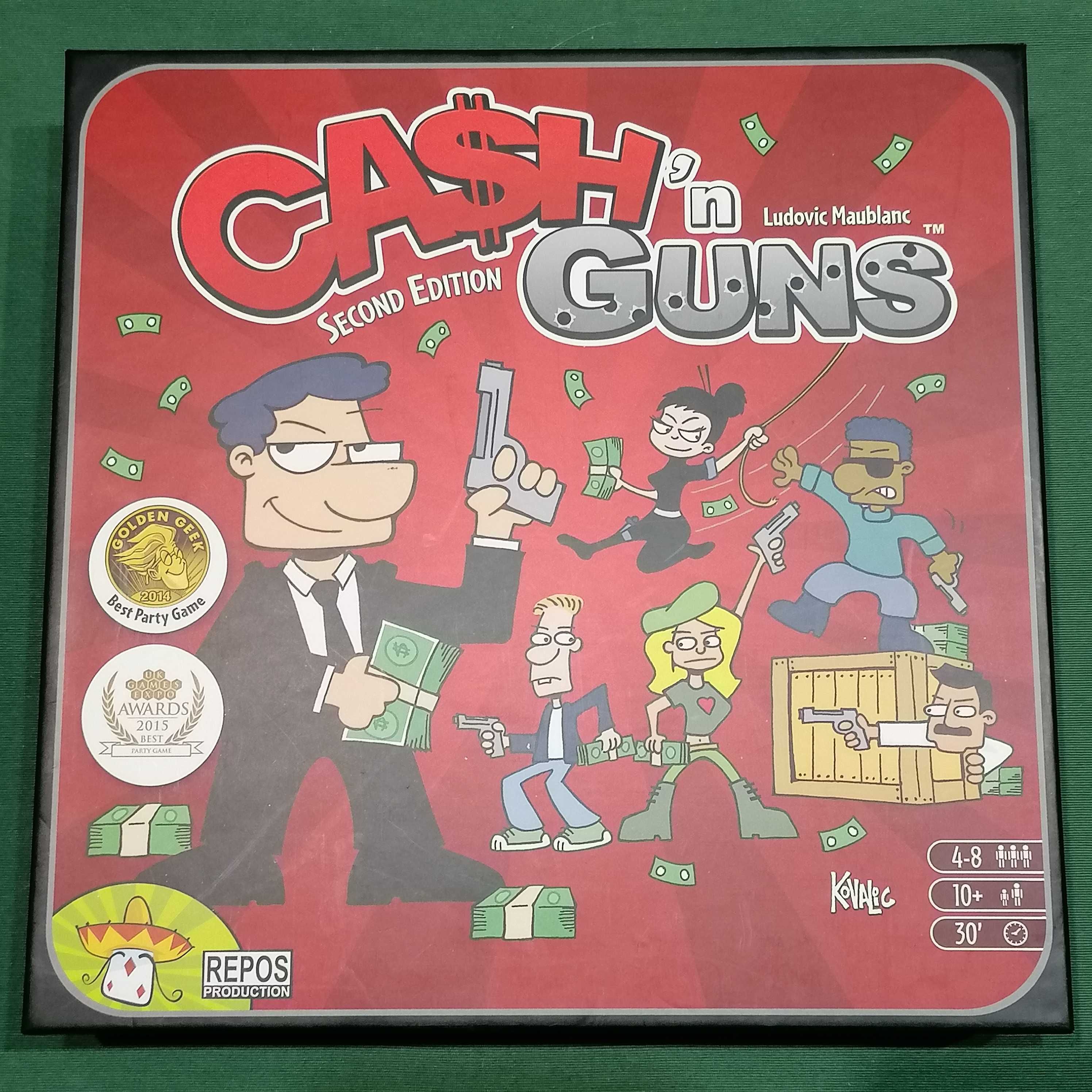 Cash n Guns Second Edition - jogo de tabuleiro