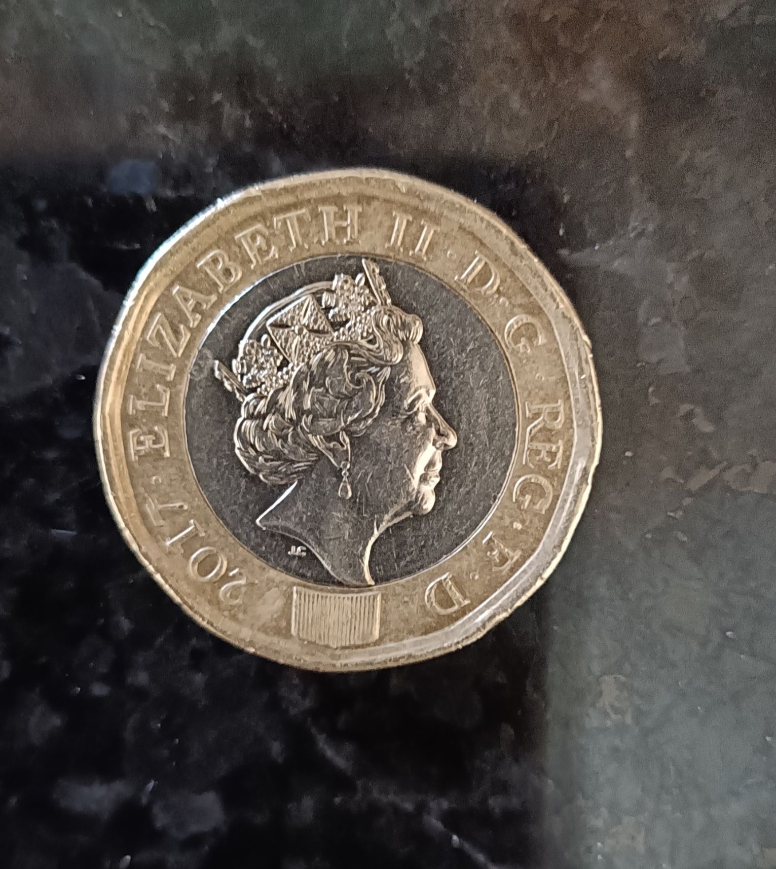 Moeda One pound Elizabeth ll 2017