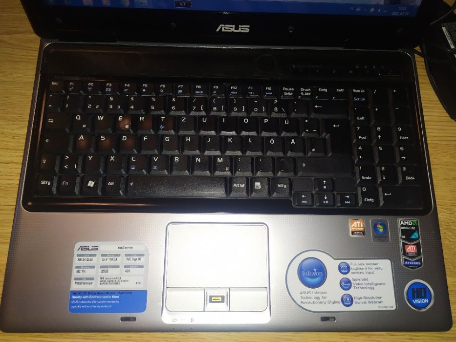 Laptop 15.6 ASUS X56T AMD duo x2 ATI HD HDMI WIN 7 office SSD nauka