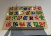 Puzzle drewniane alfabet
