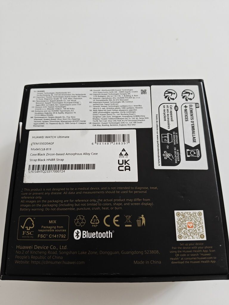 Elegancki Huawei Watch Ultimate Expedition - Czarny -