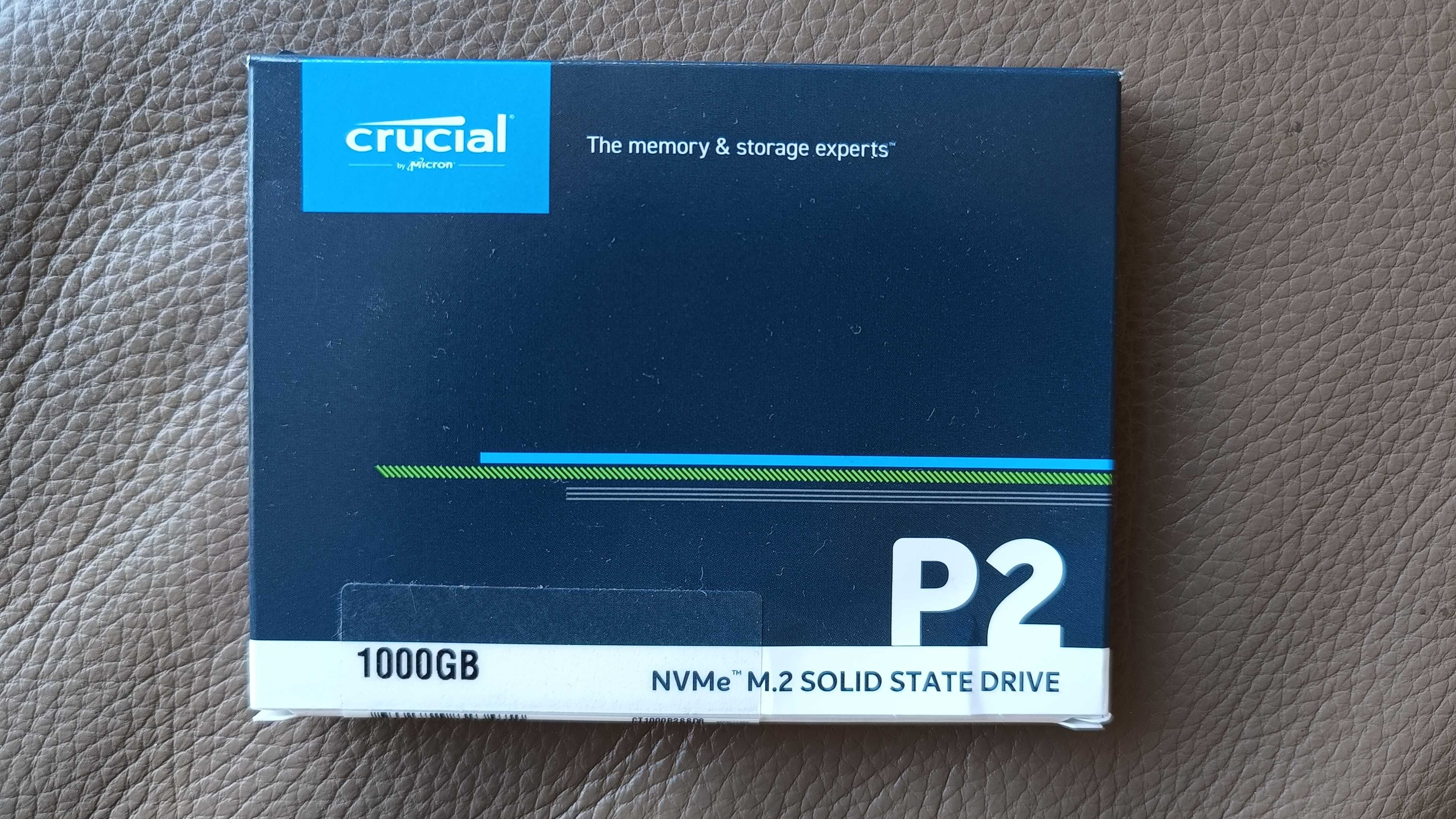 Dysk SSD CRUCIAL P2 M.2 2280″ 1 TB PCI-E x4 Gen3, używany, stan bdb