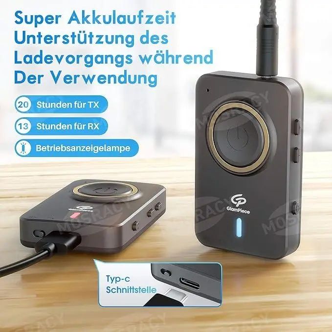 Bluetooth-адаптер AptX , 5.0 GlamPiece Wireless Music Receiver