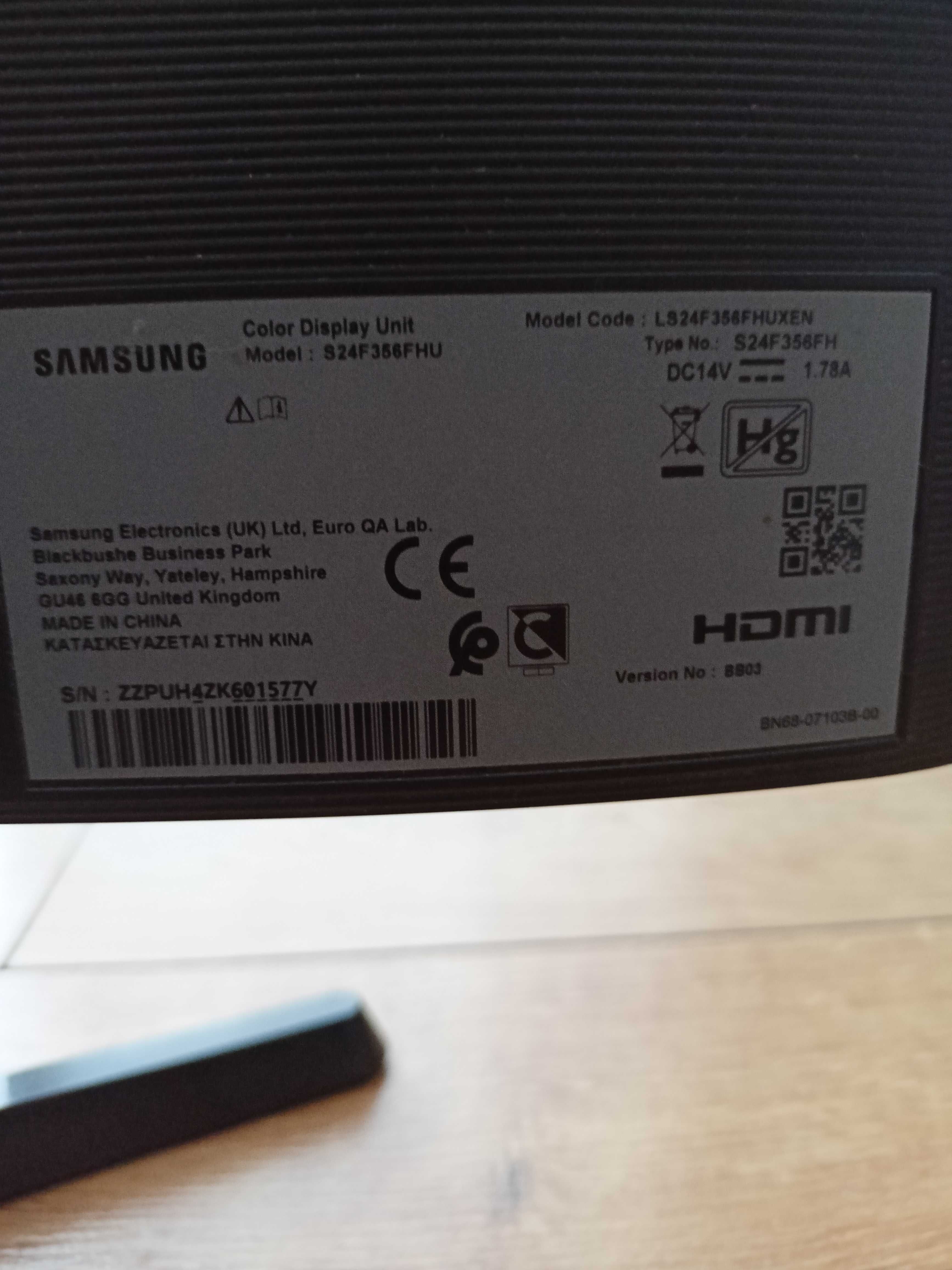 Monitor Samsung 24 s24f356fhu