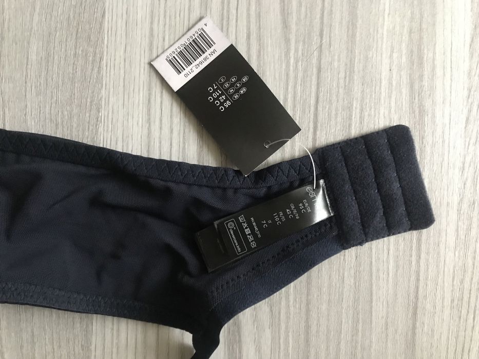 Эсмара! Женский синий, бюстгальтер минимайзер 95 C,