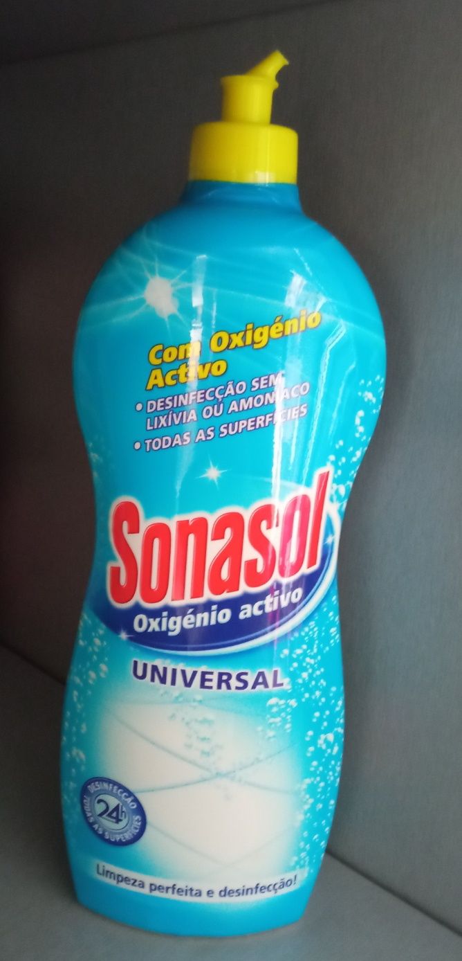 Sonasol e Finish - limpeza e brilho (móveis e pavimentos)