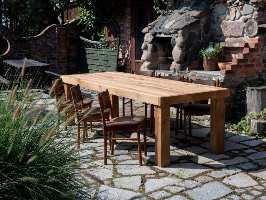 Stol debowy 260 Dab lite drewno do domu  rekodzielo Warszawa Stol