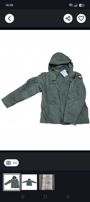 Kurtka czołgisty oliwkowa wzór MON rozmiar M/L