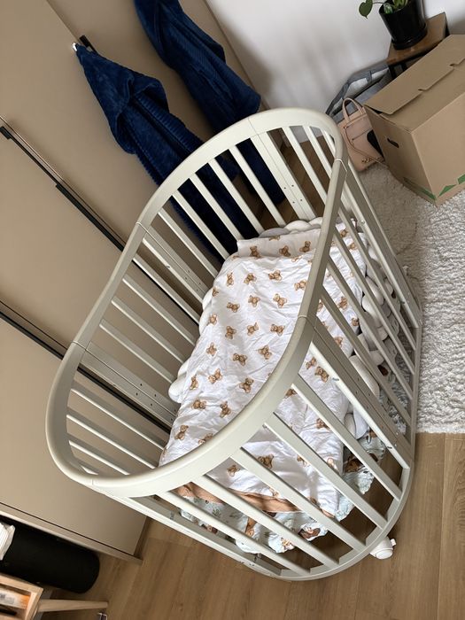 Waldin 7w1 okragłe łóżeczko