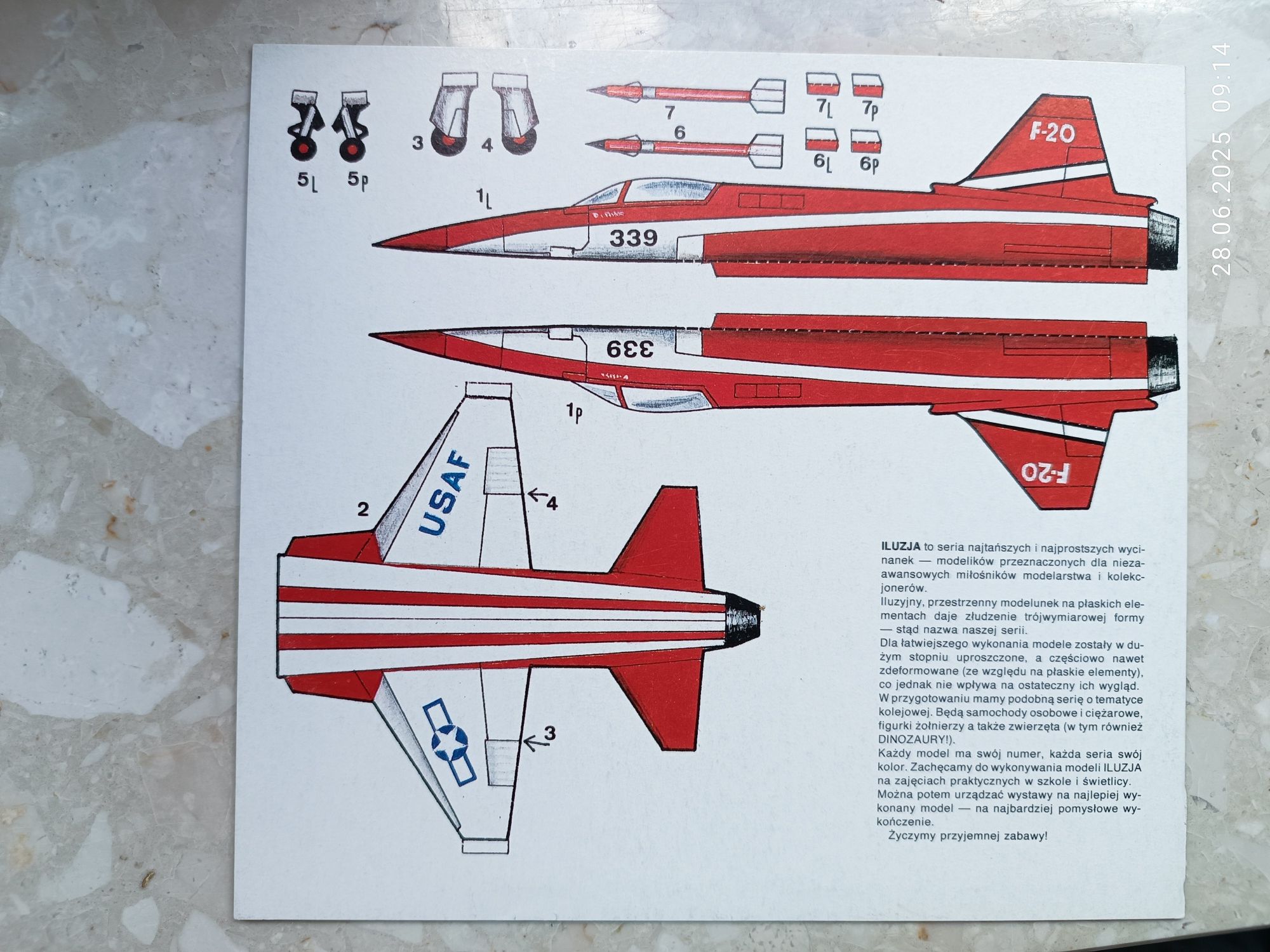 Potas S1 TigersharkF20, HenschelHs 126 model Iluzja ZP Matrix