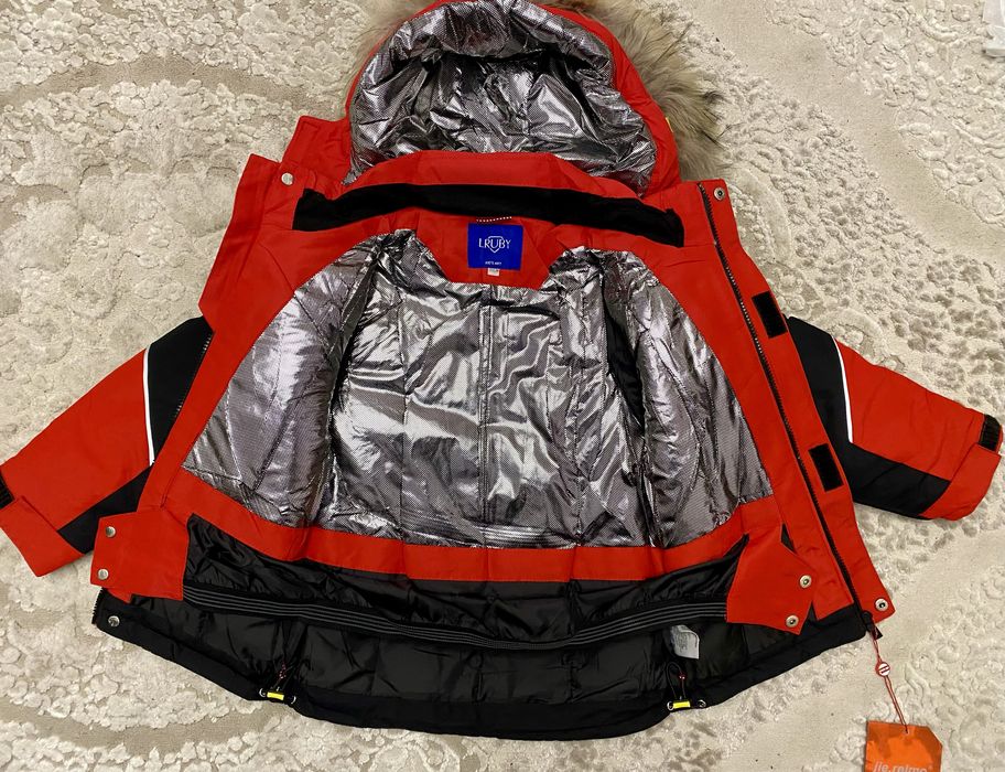 Зимовий/зимний дитячий термо комбінезон комплект для хлопчика 128-134