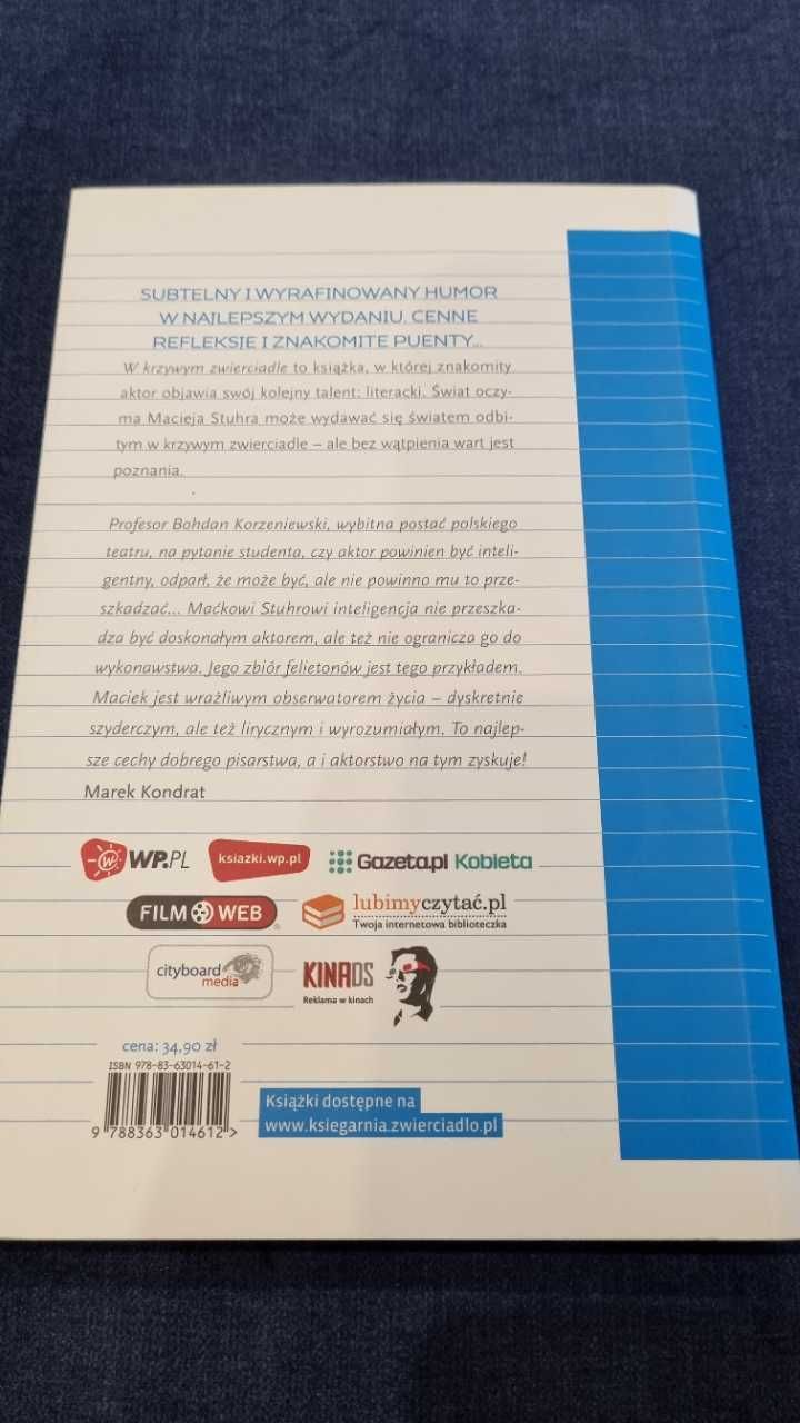 Książka "W krzywym zwierciadle. Felietony" Maciej Stuhr