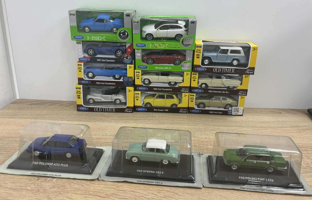 Zestaw Modeli Samochodów Marki Welly, FSO ! OKAZJA!!!
