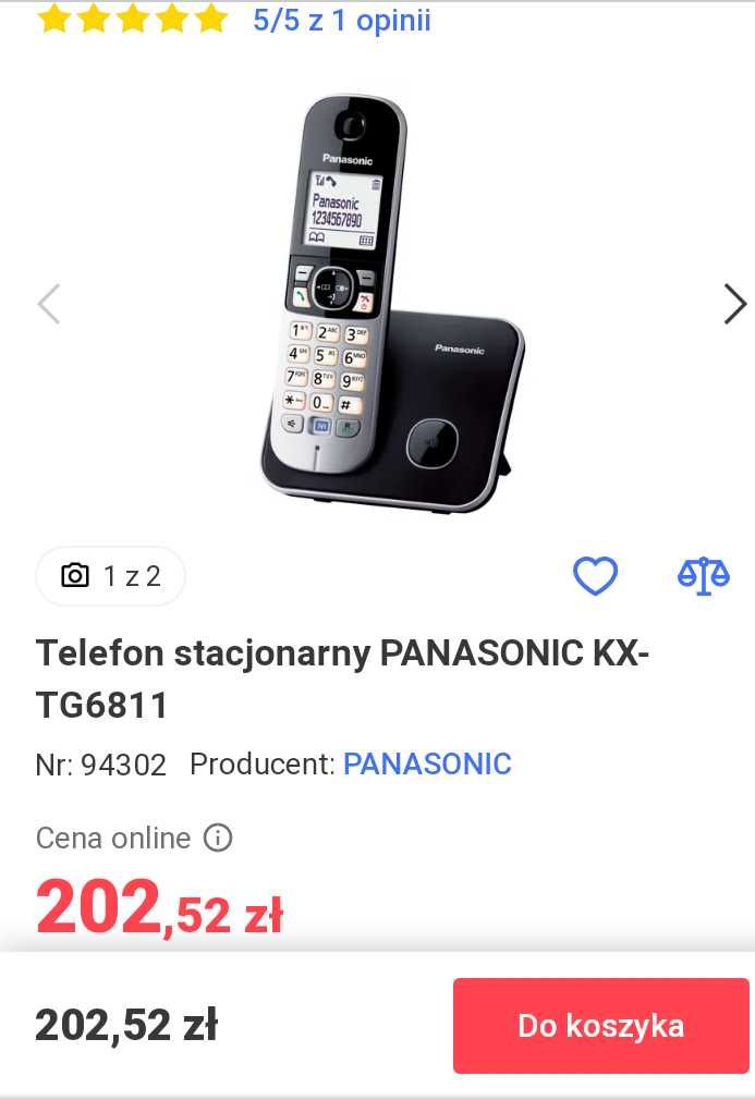 Telefon stacjonarny  Panasonic