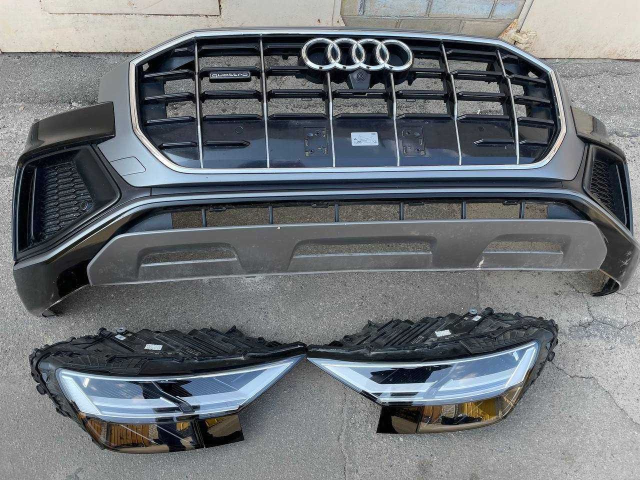 Бампер Audi Q8 Лед Фары Ауди Ку8 Full LED КУ 8 Оптика Фонари