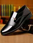 Sapato Social Masculino Slip-On com Detalhe de Metal – Elegância