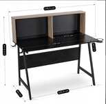 Nowoczesne biurko loft z uchwytami -  120cm