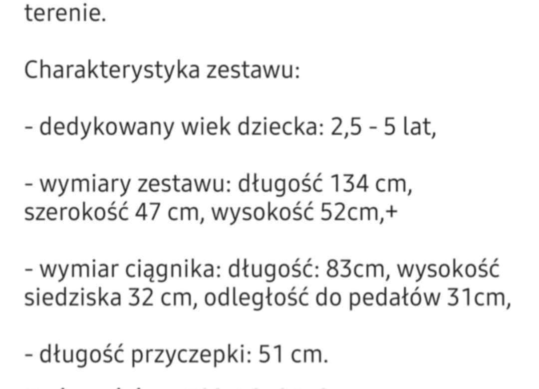 Traktor na pedały