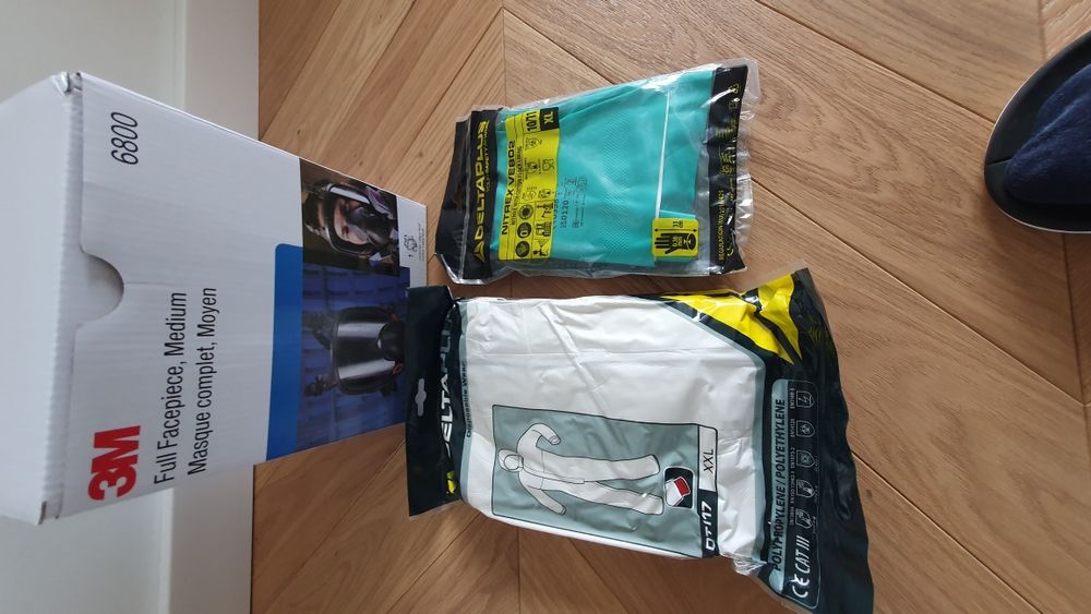 Maska pełnotwarzowa 3M + filtry 6059 ABEK1 + gratisy