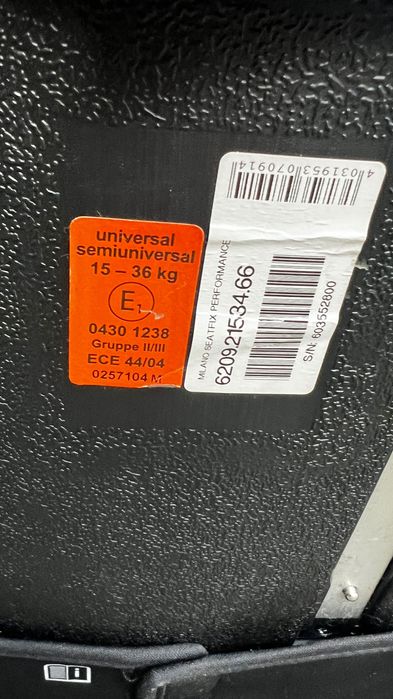 Fotelik Recaro isofix 15 36 milano