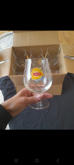 Conjunto de 6 copos com pé