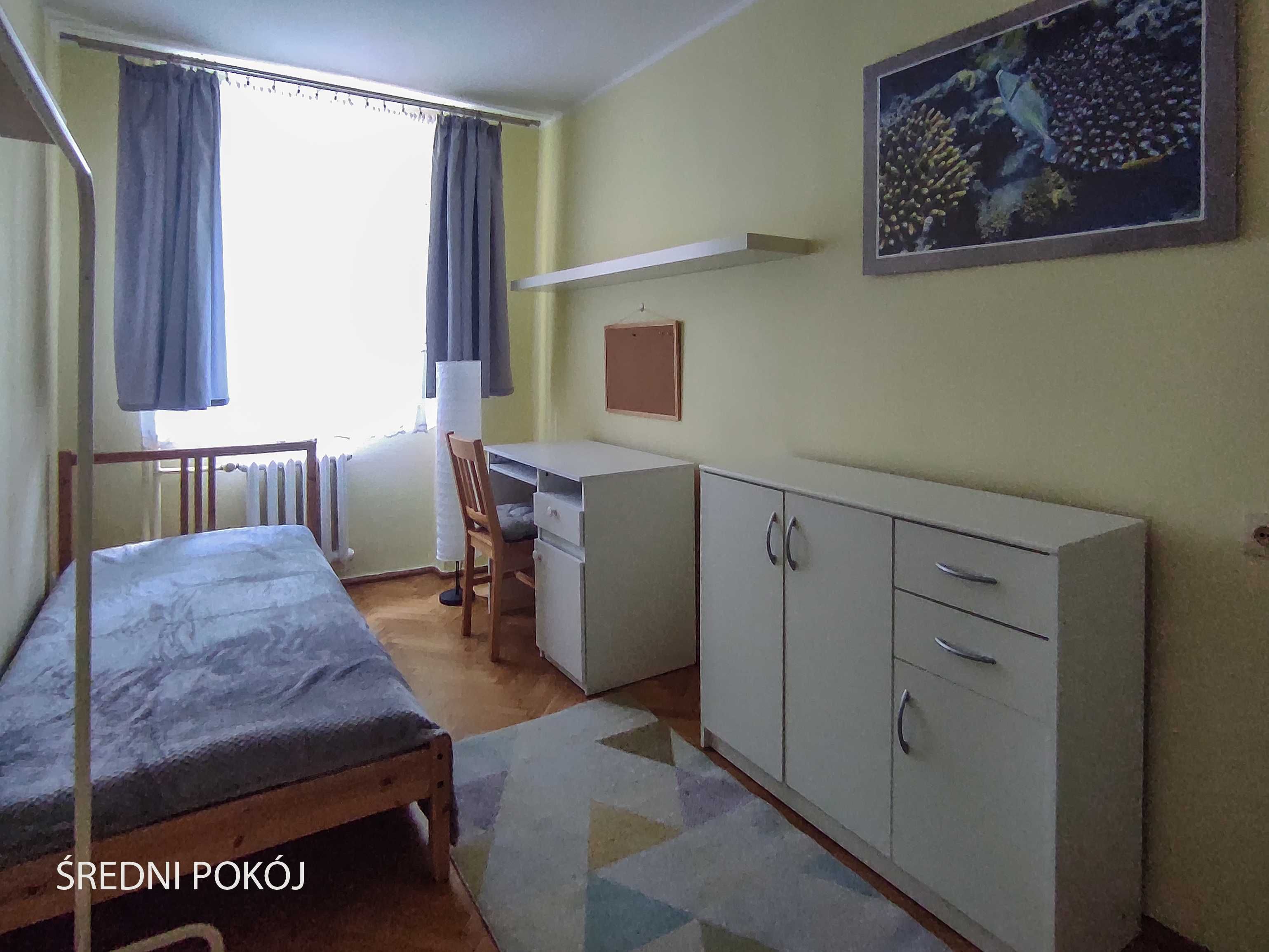 3 pokoje Mokotów dla studentów, od zaraz, bezpośrednio