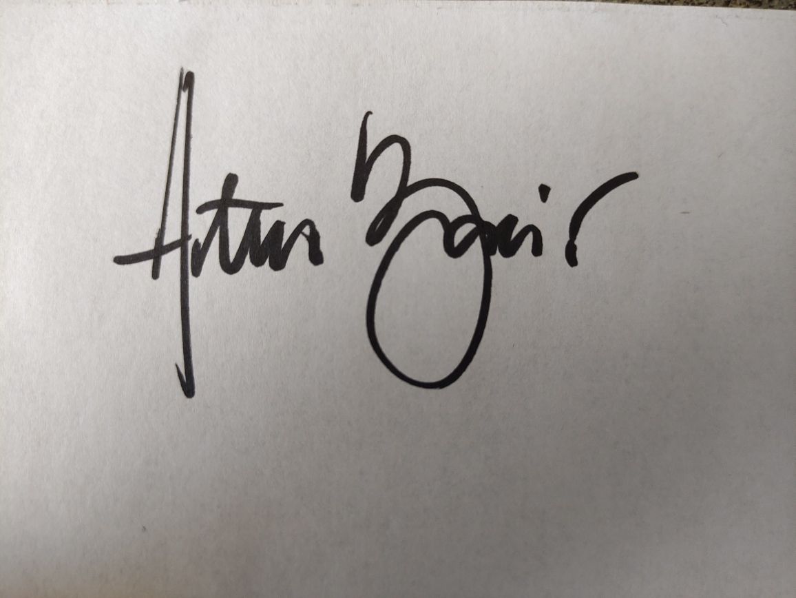 Autograf, podpis - Artur Barciś Aktor PL Kolekcja Autografy