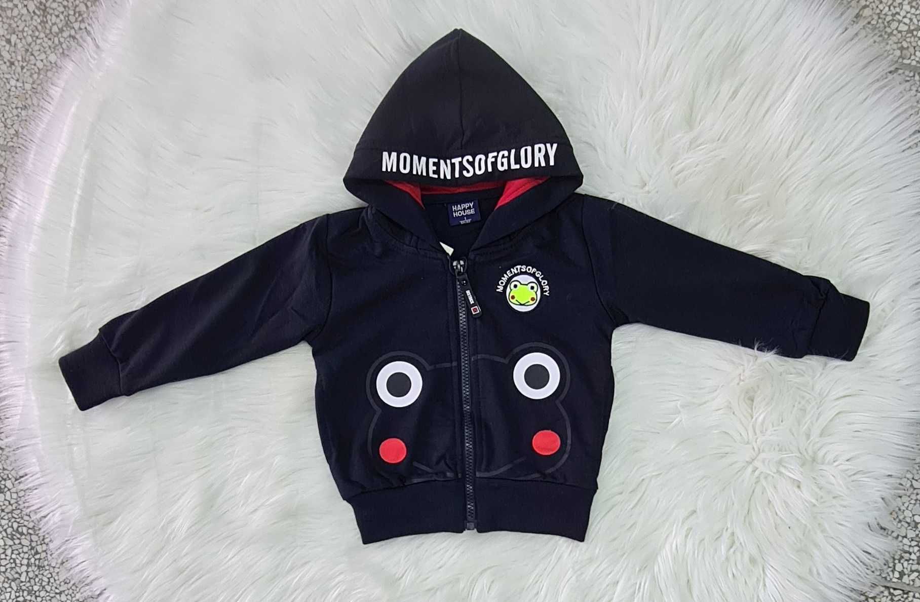 Bluza chłopięca żabka granatowa 86/92