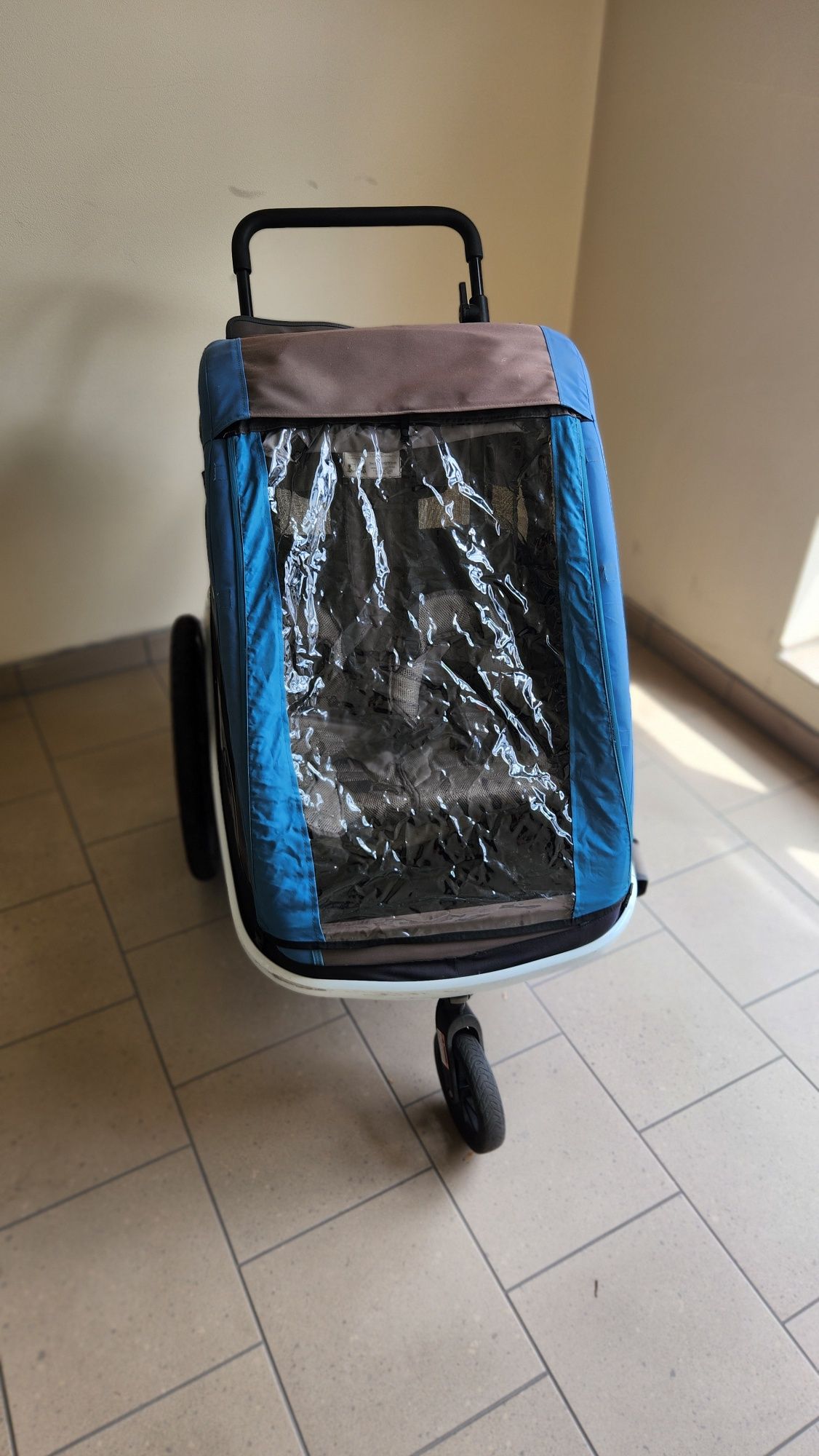 Przyczepka rowerowa dla 2 dzieci HAMAX Traveller Twin