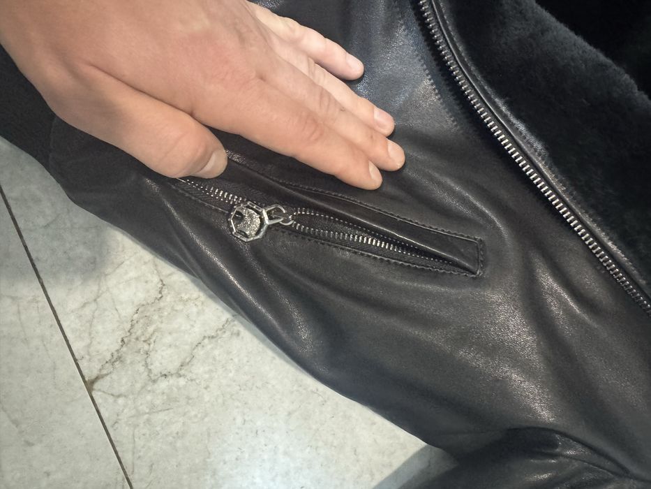 Нова зимова чоловіча шкіряна куртка Stefano Ricci