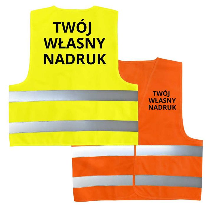 Kamizelka odblaskowa z Nadrukiem