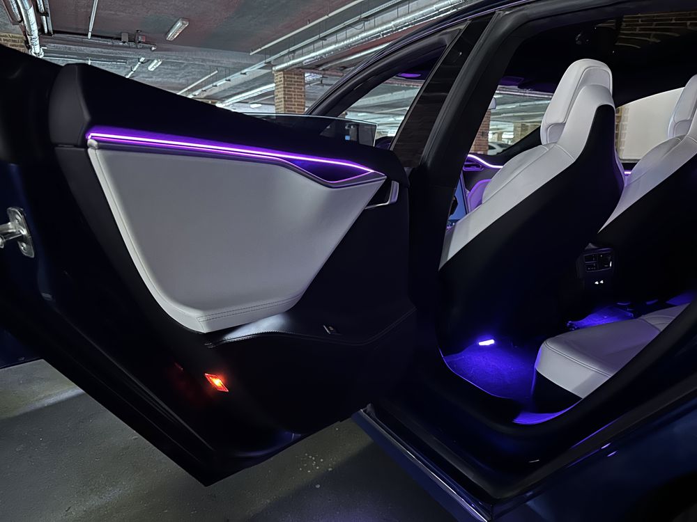 Контурная подсветка салона Tesla Model S 3 X Y Ambient LED RGB