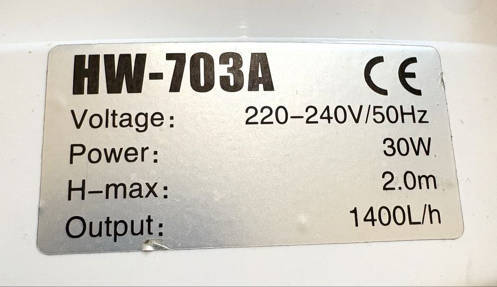 Filtr kubelkowy HW-703A, zewnetrzny  1400l/h