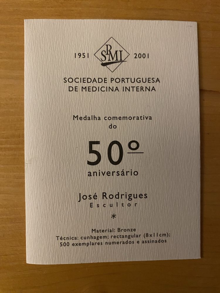 Mdalha de Bronze SPMI 2001 José Rodrigues