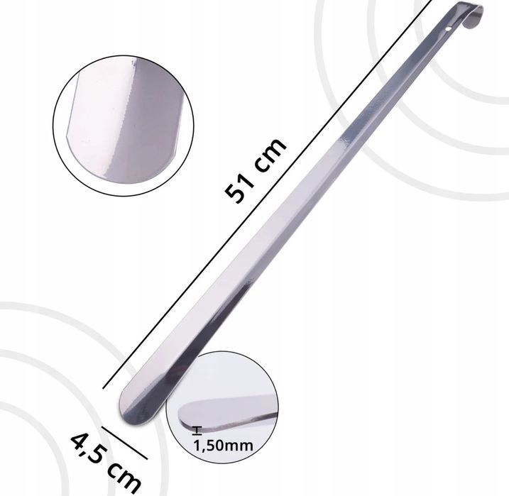 Metalowa łyżka do butów 51cm nowa