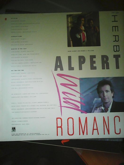 Herp Alpert/Wild Romance/1985lpMINT 1press