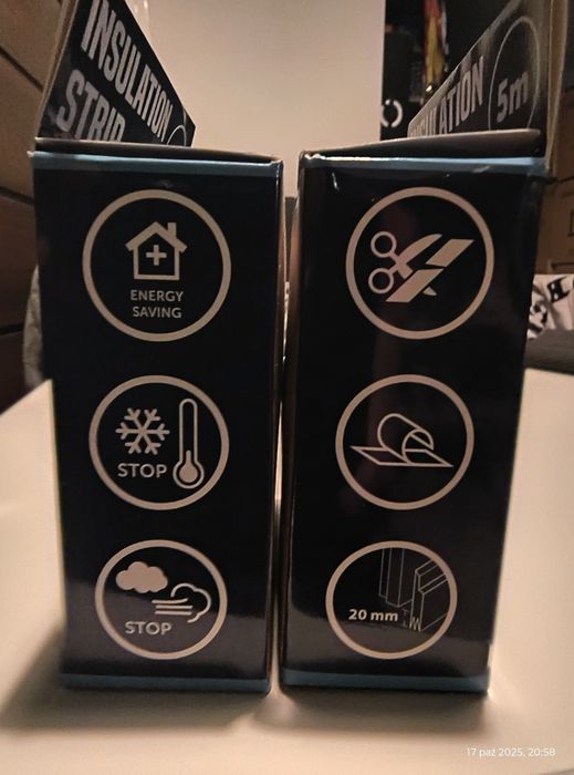 Taśma izolacyjna do drzwi lub okien taśma silikonowa na przeciągi 5m