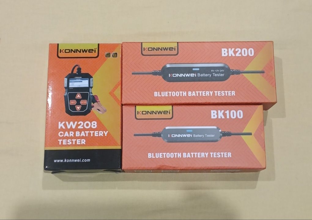 Konnwei BK100, KW208, BK200 12V-24V тестер аккумулятора bluetooth