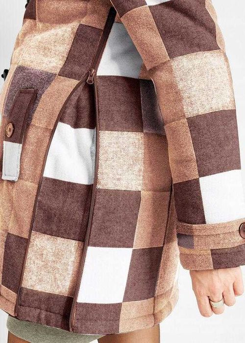 Kurtka ciążowa  z wstawką dla dzidziusia  - Zimowa / z  wełną